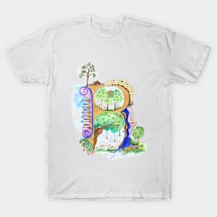 P - an illuminated letter T-Shirt